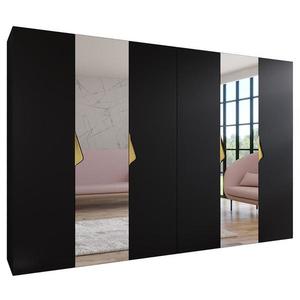 Skriňa Sandi 2-300 (2x150) čierna/zlatá vyobraziť