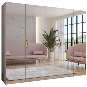 Skriňa Sandi 3-250 kašmír/zlatá vyobraziť