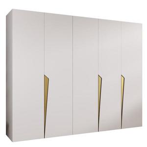 Skriňa Piano 1-250 biela/zlatá vyobraziť