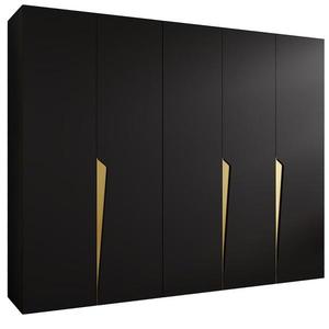 Skriňa Piano 1-250 čierna/zlatá vyobraziť