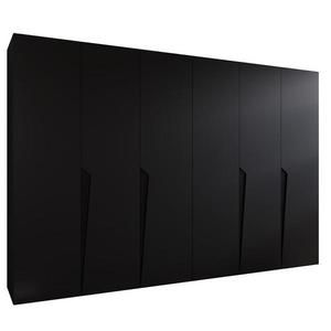 Skriňa Piano 1-300 (2x150) čierna/čierna vyobraziť