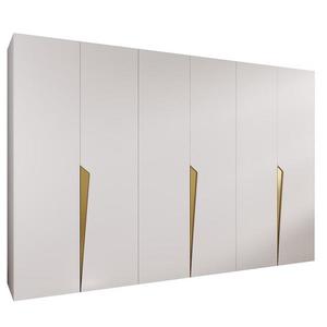 Skriňa Piano 1-300 (3x100) biela/zlatá vyobraziť