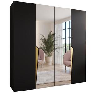 Skriňa Piano 2-200 čierna/zlatá vyobraziť