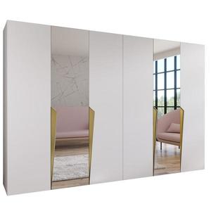 Skriňa Piano 2-300 (2x150) biela/zlatá vyobraziť