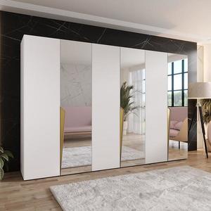 Skriňa Piano 2-300 (3x100) biela/zlatá vyobraziť