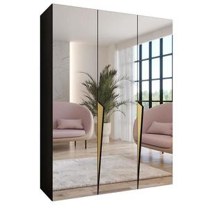 Skriňa Piano 3-150 čierna/zlatá vyobraziť