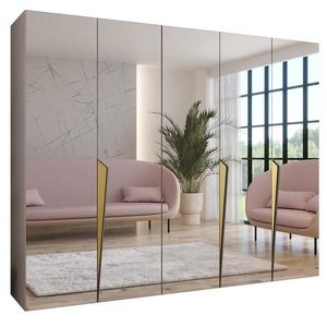 Skriňa Piano 3-250 kašmír/zlatá vyobraziť