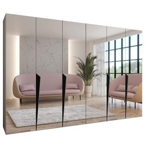 Skriňa Piano 3-300 (2x150) kašmír/čierna vyobraziť