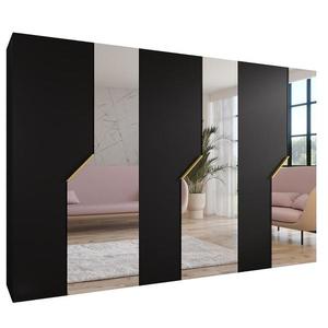 Skriňa Andrew 2-300 čierna/zlatá vyobraziť