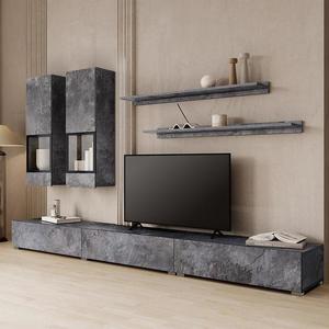 Obývacia stena Baros 10 Tmavý betón vyobraziť