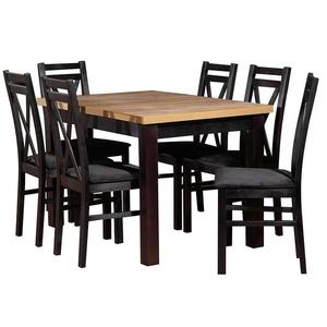 Jedálenská zostava Artemida 1+6 Wotan/Čierna vyobraziť