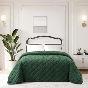 Prikrývka na posteľ Ela RQ-110 zelená 220x250 cm vyobraziť