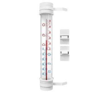 Vonkajší teplomer biely (-50/50 °c) 27 cm vyobraziť