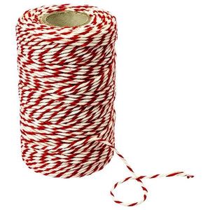 Bavlnený špagát na údenie bielo-červený (240 °c) 100 g vyobraziť