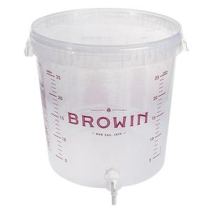 Fermentačná nádoba priehľadná 30 l s potlačou + kohútik + veko vyobraziť