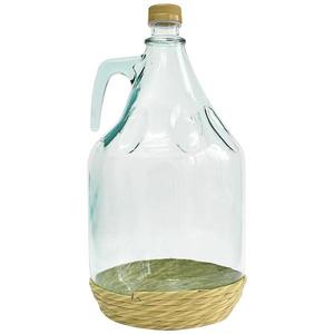 Demižón dama 5 l s výpletom s uzáverom na závit vyobraziť