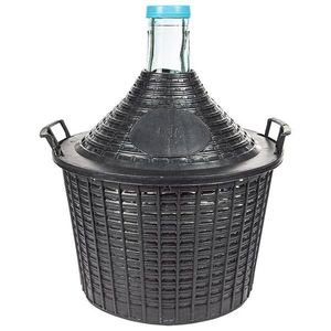 Demižón na víno 10 l v plastovom košíku vyobraziť