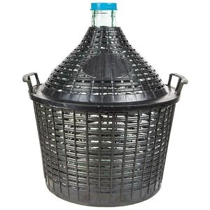 Demižón na víno 15 l v plastovom košíku vyobraziť
