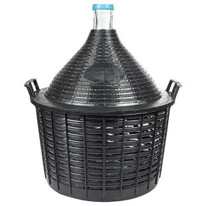 Demižón na víno 25 l v plastovom košíku vyobraziť