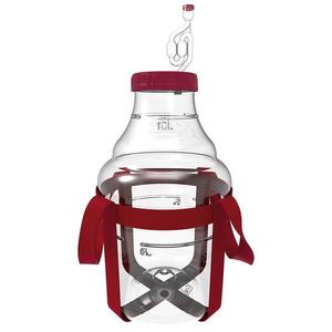 Demižón na víno ľahký, nerozbitný, s popruhmi 10 l vyobraziť