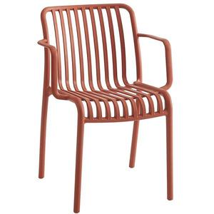 Záhradná stolička červená vyobraziť