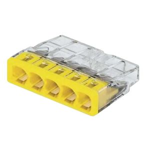 Svorka Wago 2273-205 5x0, 5-2, 5mm2 transparentná/žltá vyobraziť