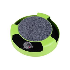 Hračka pre mačky - myš v kruhu sa škrabacím kobercom HUTERMANN 3081 vyobraziť