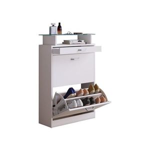 VCM Regál na topánky Sipos (biela, M) vyobraziť