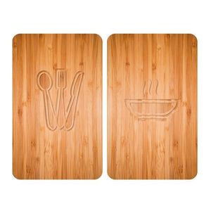 Wenko Krycia doska na sporák Universal, 2-dielna súprava (obed, vzhľad dreva) vyobraziť