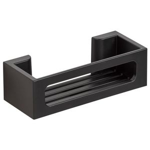 Wenko Polica do kúpeľne Static-Loc® Bralia (nástenná polica, čierna) vyobraziť