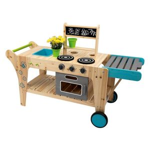 Playtive Detská kuchynka na kolesách do exteriéru vyobraziť