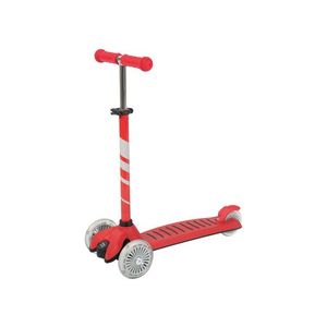 Playtive Kolobežka s LED kolieskami (trojkolobežka, červená) vyobraziť