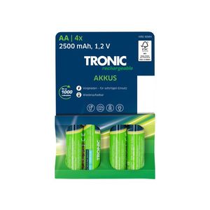TRONIC® Ni-MH nabíjateľné batérie AA/AAA (AA) vyobraziť