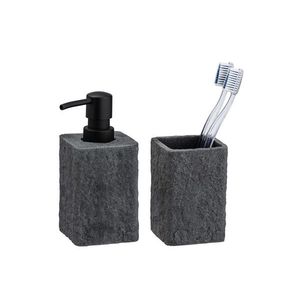 Wenko Dávkovač mydla a pohár na zubné kefky Villata, 2-dielna súprava vyobraziť