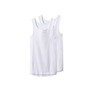 esmara Men Pánske tielko z jemnej rebroviny, 2 kusy (biela, 4/S) vyobraziť