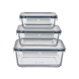 SILVERCREST® Súprava potravinových dóz Premium, 3-dielna (obdĺžnikový) vyobraziť