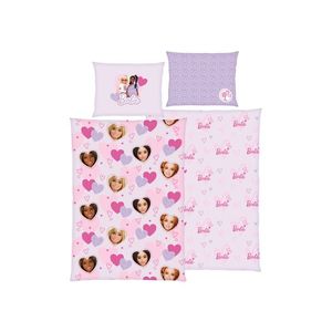 Barbie Detská obojstranná posteľná bielizeň, 140 x 200 cm (fialová) vyobraziť