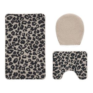 LIVARNO® Kúpeľňová súprava, 3-dielna (s výrezom, vzor/čierna) vyobraziť