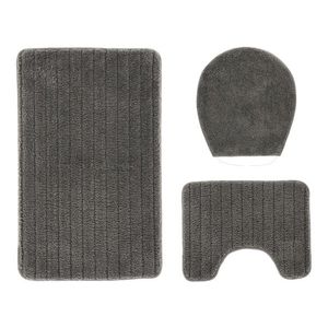 LIVARNO® Kúpeľňová súprava, 3-dielna (s výrezom, sivá) vyobraziť