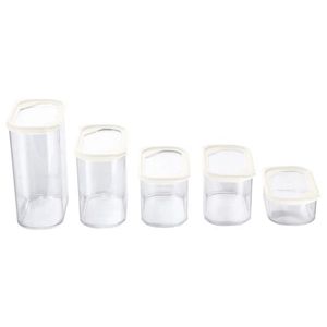 SILVERCREST® Súprava dóz (5-dielna súprava v 4 veľkostiach/biela) vyobraziť