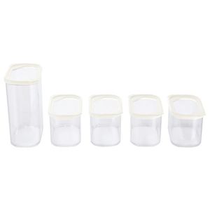 SILVERCREST® Súprava dóz (5-dielna súprava v 2 veľkostiach, biela) vyobraziť