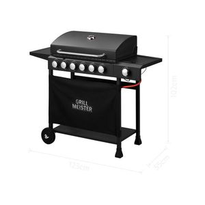 GRILLMEISTER Plynový gril 6+1 vyobraziť