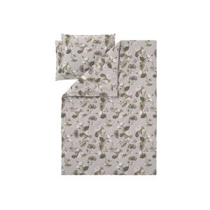 LIVARNO® Posteľná bielizeň zo saténového mikrovlákna, 200 x 220 cm (kvety/béžová) vyobraziť
