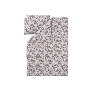 LIVARNO® Posteľná bielizeň zo saténového mikrovlákna, 200 x 220 cm (listy/sivá) vyobraziť
