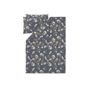 LIVARNO® Posteľná bielizeň zo saténového mikrovlákna, 200 x 220 cm (kvety/sivá) vyobraziť