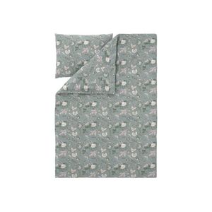 LIVARNO® Posteľná bielizeň z bavlneného saténu, 140 x 200 cm (zelená) vyobraziť