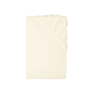 LIVARNO® Džersejová napínacia plachta z mikrovlákna, 140 – 160 x 200 cm (krémová) vyobraziť