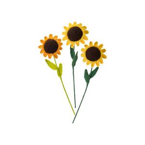 crelando® Kreatívna súprava na háčkovanie (slnečnica) vyobraziť