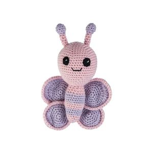 crelando® Kreatívna súprava na háčkovanie (motýľ) vyobraziť