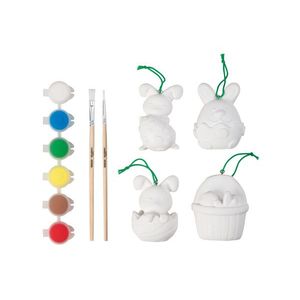 crelando® Veľkonočné figúrky na pomaľovanie (veľkonočné figúrky, zajačiky) vyobraziť